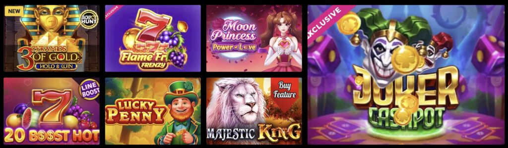 Προεπισκόπηση των slots του Zet Casino
