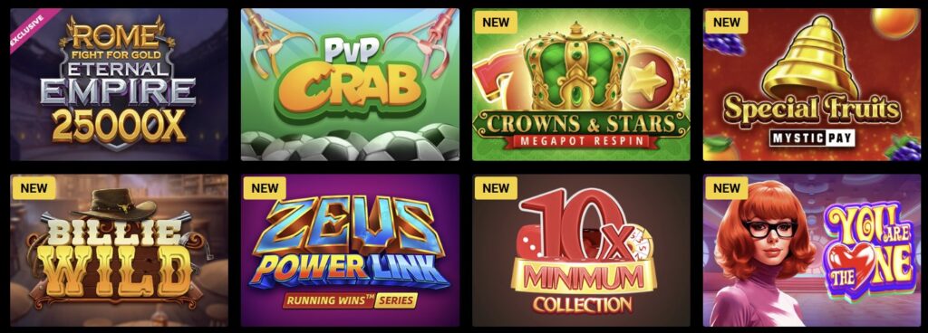 Προεπισκόπηση των slots του Zet Casino #2